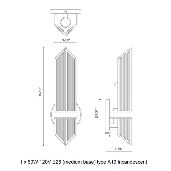 Cairo Bathroom Vanity Light