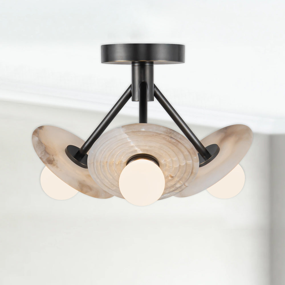 Dahlia LED Semi Flush Mount