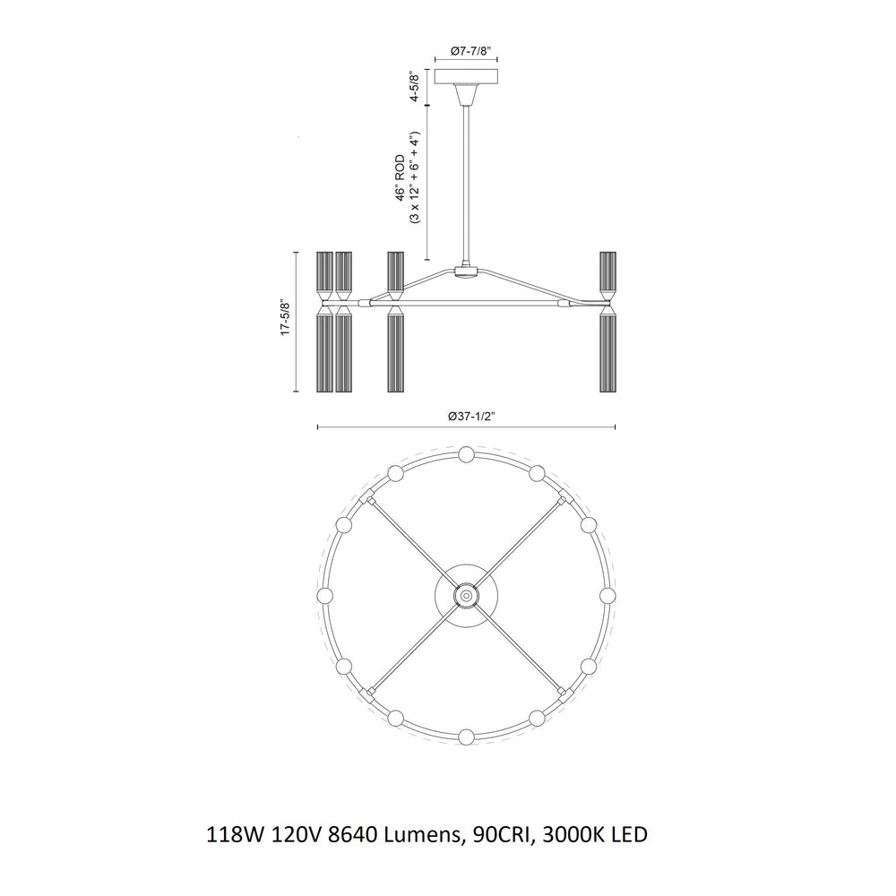 Edwin LED Chandelier