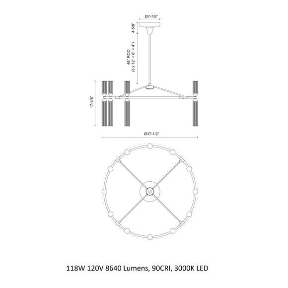 Edwin LED Chandelier