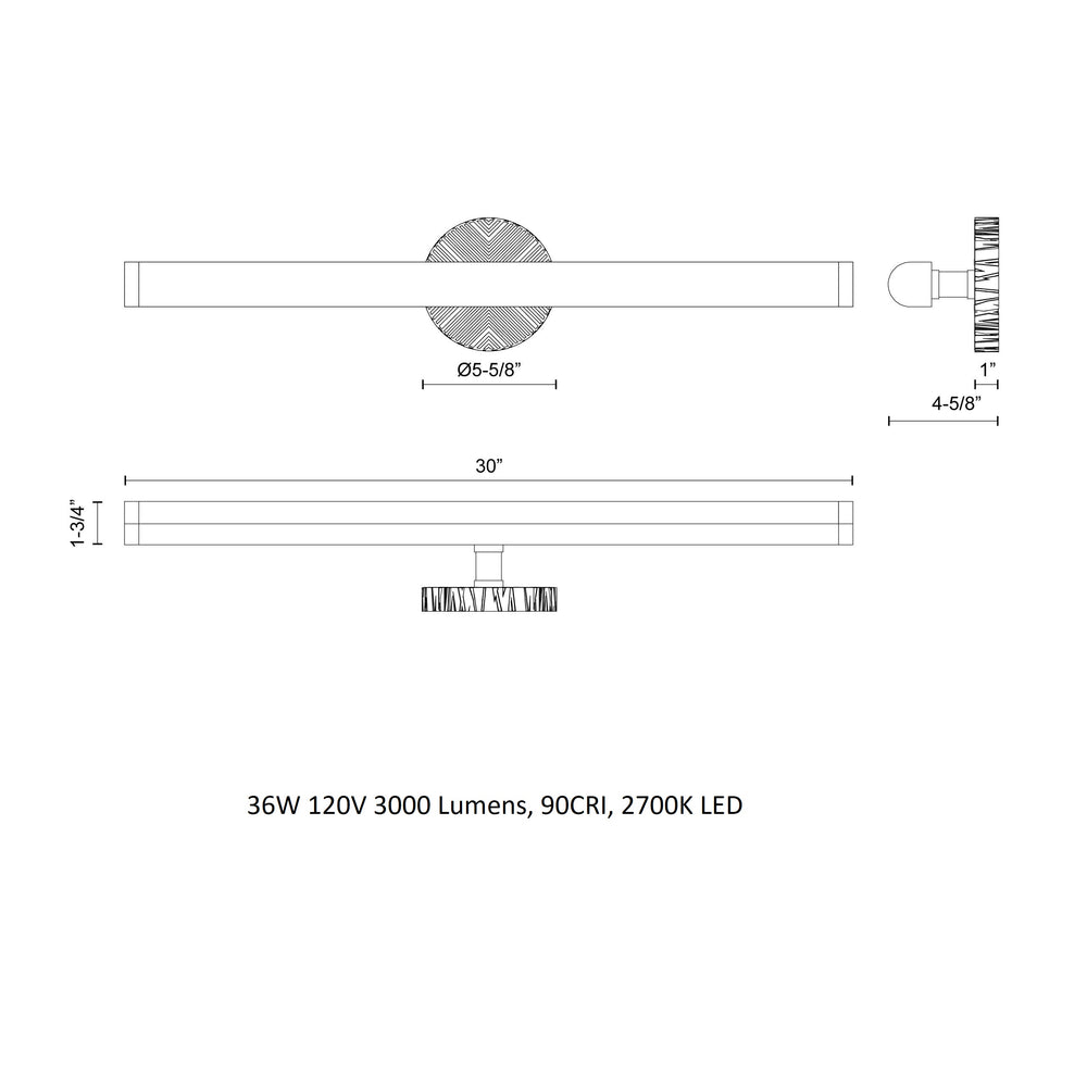 Kensington LED Bathroom Vanity Light