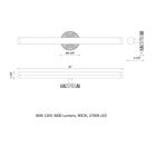 Kensington LED Bathroom Vanity Light