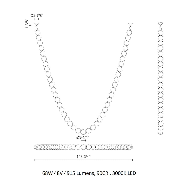 Alora Led Bar Module Alora Lighting Akoya LED Pendant Light - 2Modern