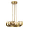 Colette LED Chandelier  option Vintage Brass