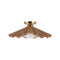 Furrow Semi-Flush Mount  option Peach