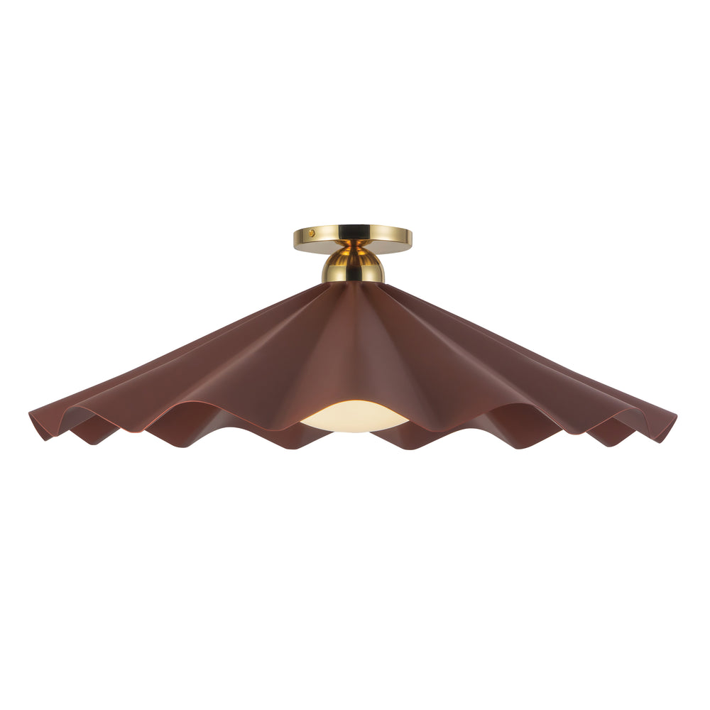Furrow Semi-Flush Mount