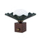 Furrow Table Lamp  option Pine Green
