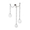 Petra 3-Light Chandelier  option Urban Bronze