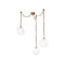 Petra 3-Light Chandelier  option Vintage Brass