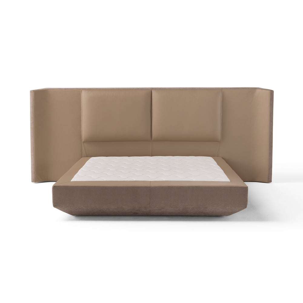 Panis Bed with Wide Headboard