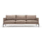 Segno Sofa  option Legacy 8001 Leather / Nero Totale / Large: 104.4 in width