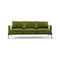 Segno Sofa  option Nobilis 18 / Grigio Fango / Small: 88.6 in width
