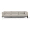 Stilt 3 Seater Sofa  option St.Moritz 013 / Cuoio 28 Leather / Matte Ebony Stained Ash