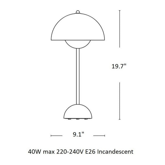 Flowerpot VP3 Table Lamp