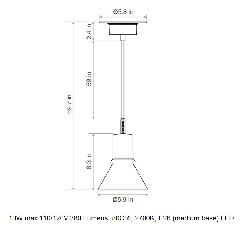 Type 80 Glass Pendant Light