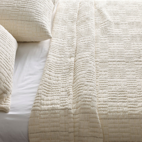 Pickstitch Coverlet Set