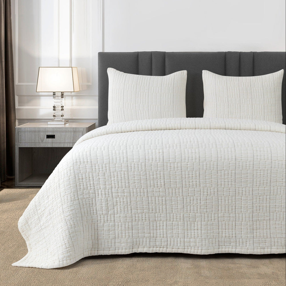 Pickstitch Coverlet Set