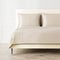 Stria Quilted Coverlet  option Pumice