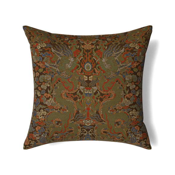 Ann Gish x The Met Dragon Throw Pillow