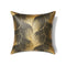 Ann Gish x The Met Fan Throw Pillow  option Umber / Gold