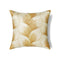 Ann Gish x The Met Fan Throw Pillow  option White / Gold
