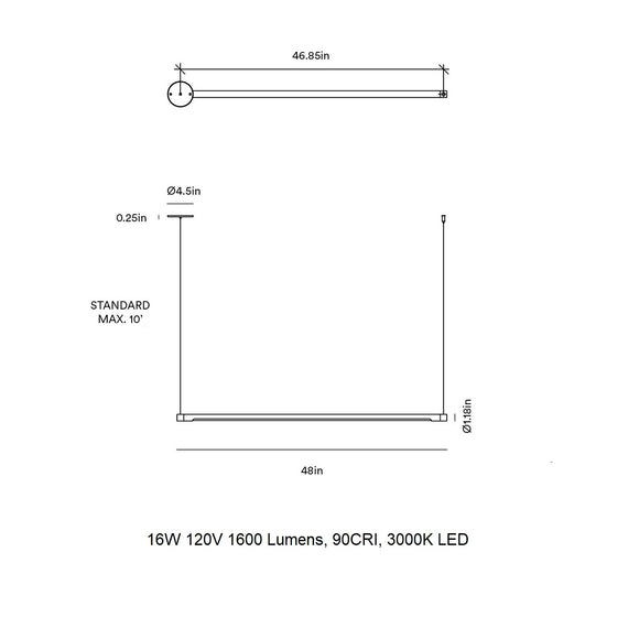 Form Linear LED Pendant Light