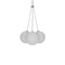Glass 120 Cluster LED Chandelier  option Brushed Brass