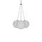 Glass 120 Cluster LED Chandelier  option 3 Lights