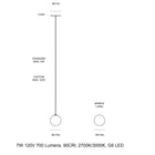 Glass LED Pendant Light
