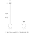 Glass LED Pendant Light