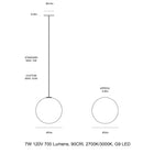 Glass LED Pendant Light
