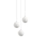 Glass 120 Multi-Light LED Pendant Light  option Brushed Aluminum