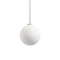 Glass LED Pendant Light  option Brushed Brass / Matte White