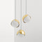 Ohm Cluster LED Pendant Light  option Polished Brass