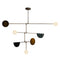 Phase 03 LED Chandelier  option Brushed Antique Brass
