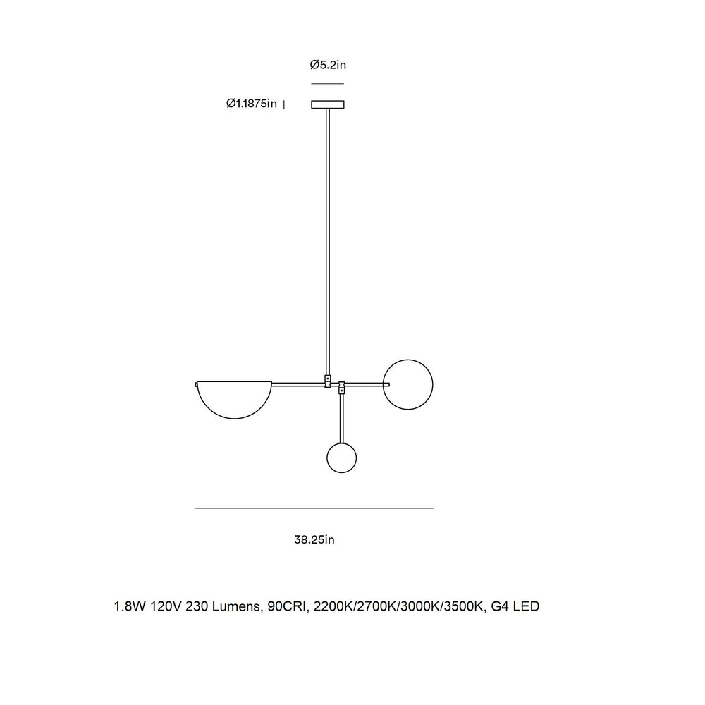 Phase LED Chandelier