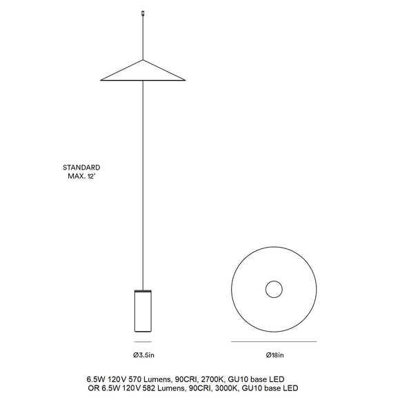 Wisp LED Floor/Pendant Light