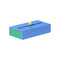 Cache Box (Set of 3)  option Blue / Green / Large: 9.5 in width