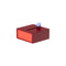 Cache Box (Set of 3)  option Red / Orange / Small: 4.8 in width