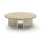 Arcolor Coffee Table  option Travertino Romano Marble / Oyster White