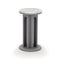 Arcolor Side Table  option Carrara Marble/Grey / Small: 12 in diameter