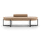 Sigmund Daybed with Roll Cushion  option Giada 123 Leather