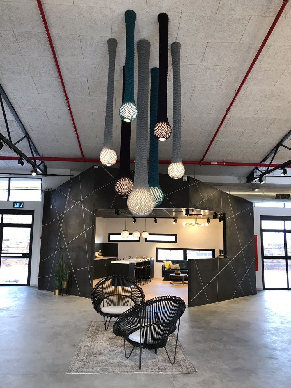 Knitted Dropped LED Pendant Light