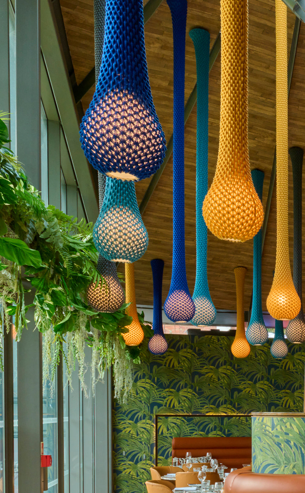 Knitted Dropped LED Pendant Light