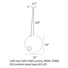 Knitted Tilt LED Pendant Light
