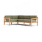 Haven Outdoor L-Shape Sectional  option Teak Arms