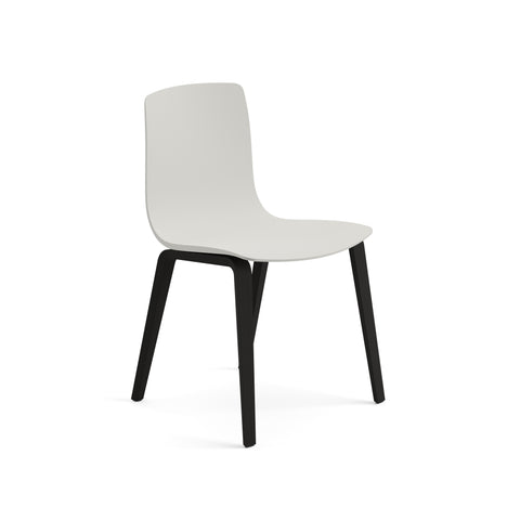 Aava Outdoor Dining Chair with Wood Legs