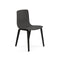 Aava Outdoor Dining Chair with Wood Legs  option PG00015 Black / L06 Black
