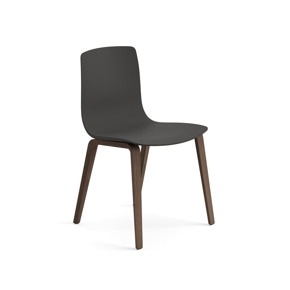 Aava Outdoor Dining Chair with Wood Legs