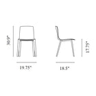 Aava Outdoor Dining Chair with Wood Legs